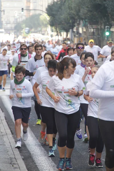 Volkslauf Den Straßen Von Bilbao — Stockfoto