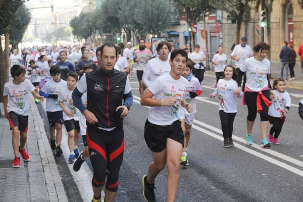 Bilbao Sokaklarında Popüler Bir Yarış — Stok fotoğraf