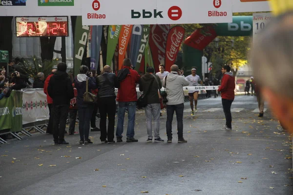 Bilbao Sokaklarında Popüler Bir Yarış — Stok fotoğraf