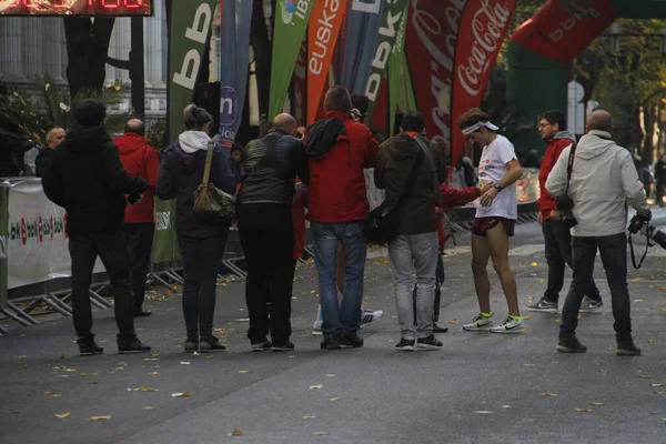 Bilbao Sokaklarında Popüler Bir Yarış — Stok fotoğraf