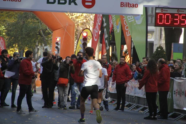 Populaire Race Straten Van Bilbao — Stockfoto