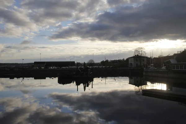Pohled Jezero Švédsku — Stock fotografie