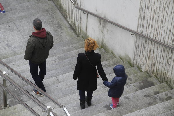 People walking in the street