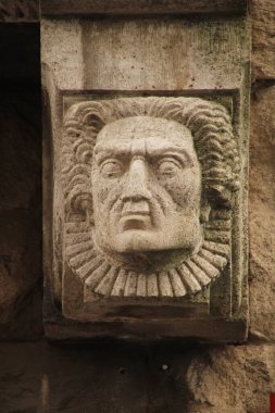 Leipzig şehir merkezinde mimarlık.