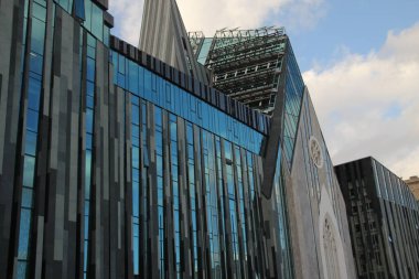 Leipzig şehir merkezinde mimarlık.