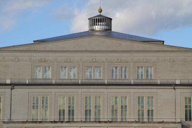 Leipzig şehir merkezinde mimarlık.