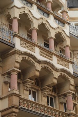 Leipzig şehir merkezinde mimarlık.