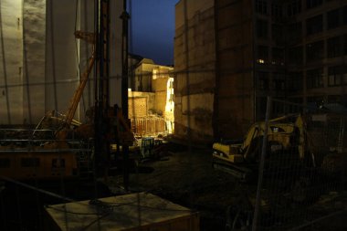 Leipzig şehir merkezinde mimarlık.