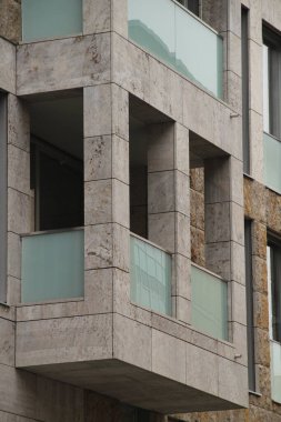 Leipzig şehir merkezinde mimarlık.