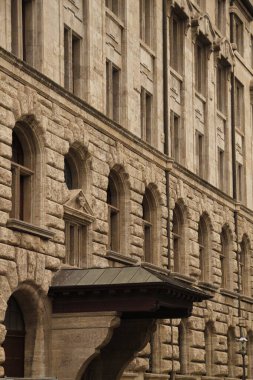 Leipzig şehir merkezinde mimarlık.