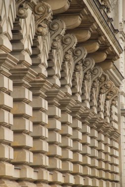 Leipzig şehir merkezinde mimarlık.