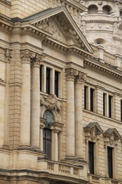 Leipzig şehir merkezinde mimarlık.