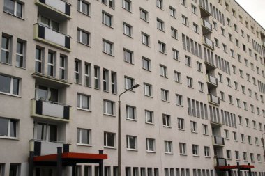 Leipzig şehir merkezinde mimarlık.