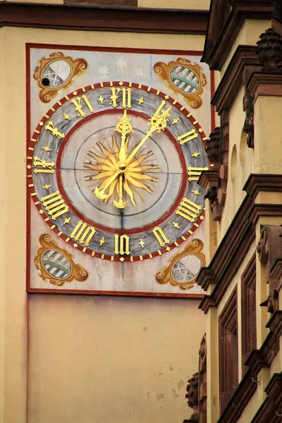 Leipzig şehir merkezinde mimarlık.