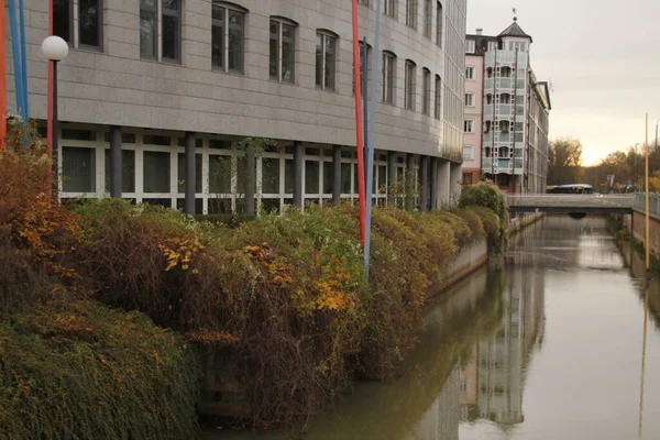Leipzig şehir merkezinde mimarlık.