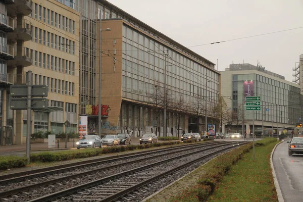 Leipzig Şehir Merkezinde Mimarlık — Stok fotoğraf