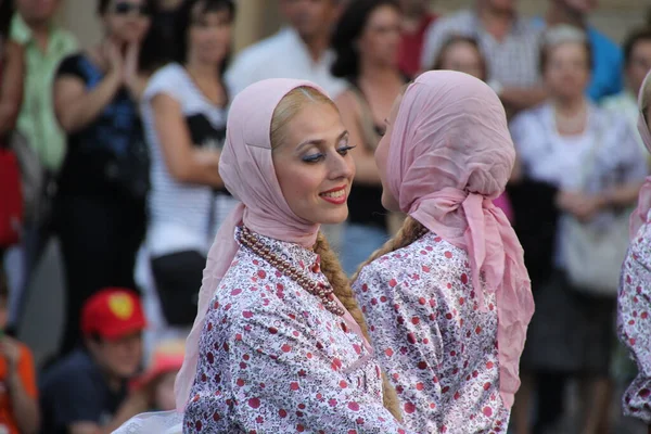 Russian Folk Dance Exhibition Street Festival — Stock Photo, Image