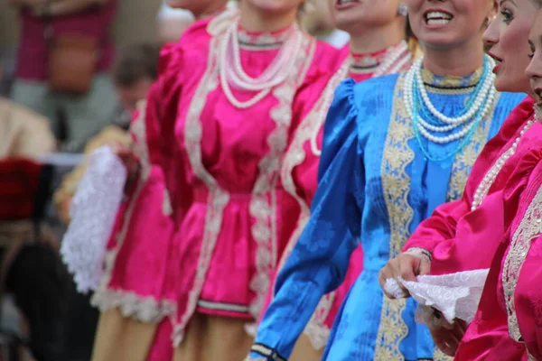 Rysk Folkdansutställning Gatufestival — Stockfoto