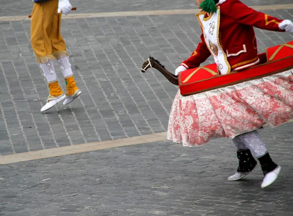 Traditionell Baskisk Dans Folkfest — Stockfoto