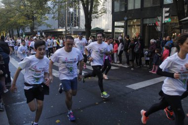 Bilbao sokaklarında popüler bir yarış