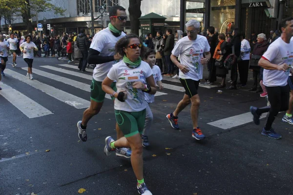 Populaire Race Straten Van Bilbao — Stockfoto