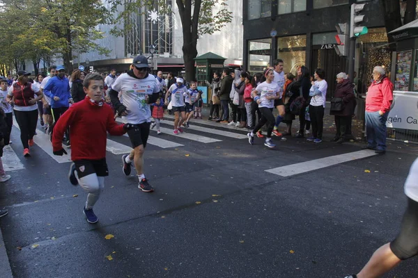 Volkslauf Den Straßen Von Bilbao — Stockfoto