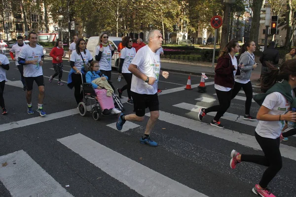 Volkslauf Den Straßen Von Bilbao — Stockfoto