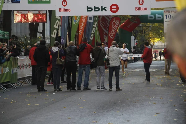 Carrera Popular Las Calles Bilbao — Foto de Stock