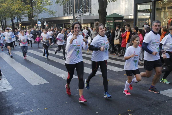 Bilbao Sokaklarında Popüler Bir Yarış — Stok fotoğraf