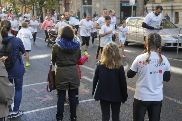 Bilbao Sokaklarında Popüler Bir Yarış — Stok fotoğraf