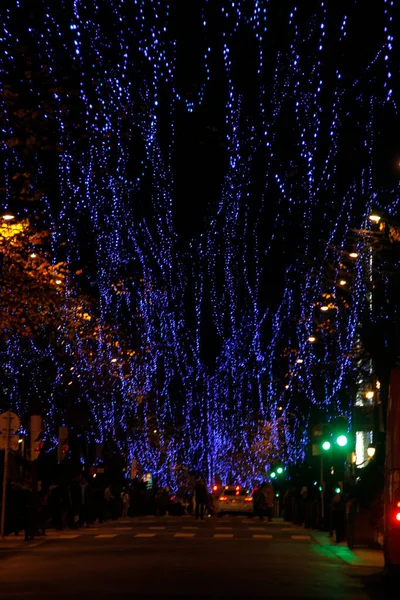 Stadsliv Juletid — Stockfoto