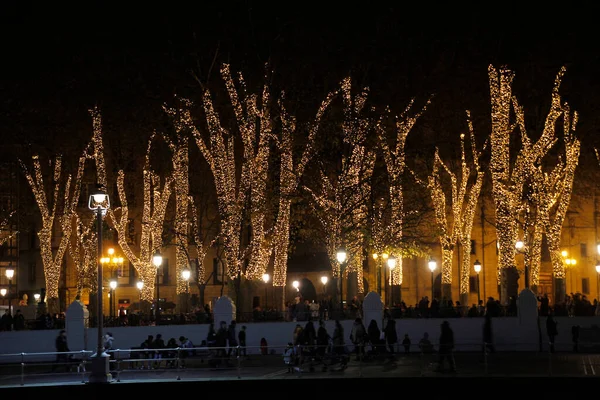 Stadtleben Der Weihnachtszeit — Stockfoto