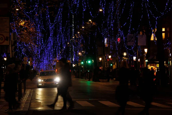 Vie Ville Pendant Période Noël — Photo