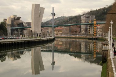Bilbao şehrinde şehir manzarası