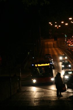 Kentsel bir ortamda trafik