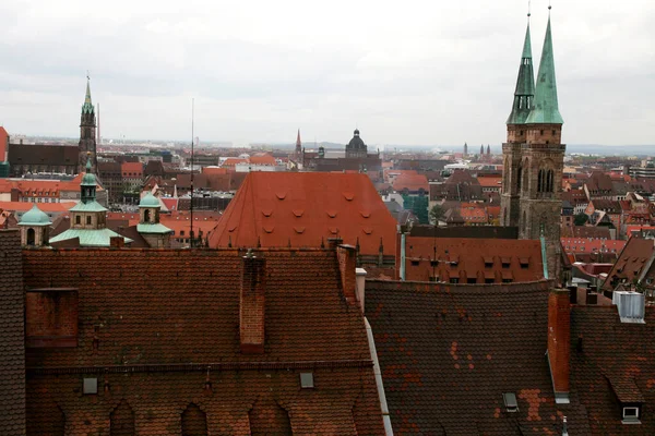 Vista Del Casco Antiguo Nuremberg — Foto de Stock