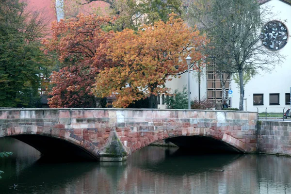 Utsikt Över Den Gamla Staden Nürnberg — Stockfoto