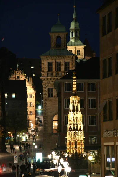 Pohled Staré Město Norimberk — Stock fotografie