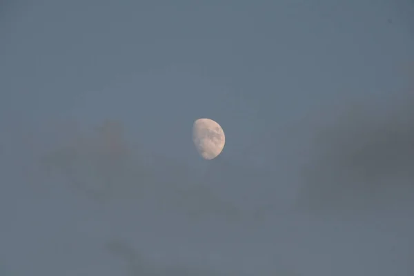 Utsikt Över Månen Natten — Stockfoto