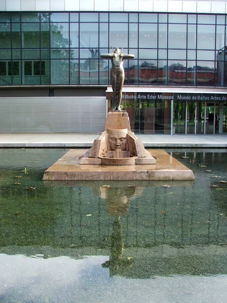 Statua Nel Centro Bilbao — Foto Stock