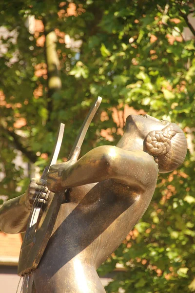 Statue Der Innenstadt Von Bilbao — Stockfoto