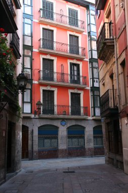 Bilbao şehrinde şehir manzarası