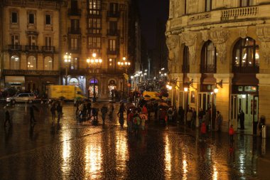 Bilbao şehrinde şehir manzarası