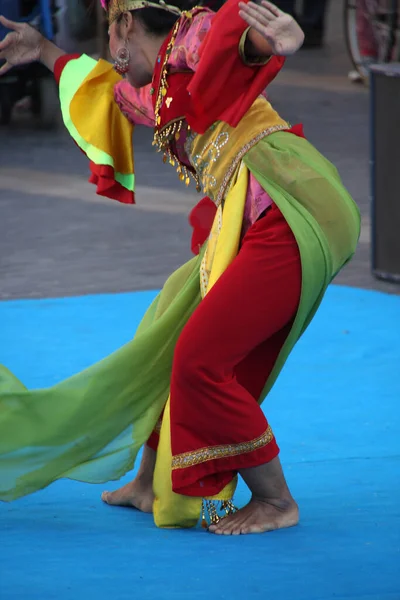 Danse Folk Indonésienne Dans Festival Rue — Photo