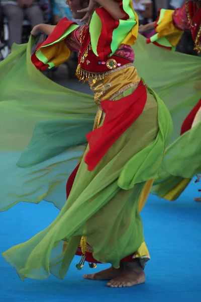 Danse Folk Indonésienne Dans Festival Rue — Photo