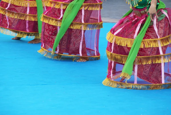 Danse Folk Indonésienne Dans Festival Rue — Photo