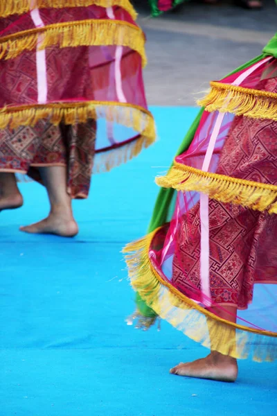 Indonezyjski Taniec Ludowy Festiwalu Ulicznym — Zdjęcie stockowe