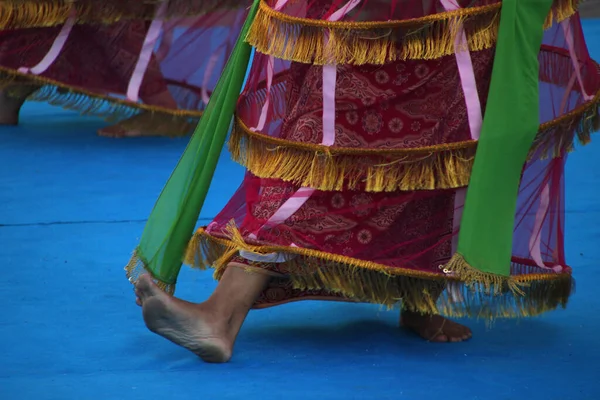 Danse Folk Indonésienne Dans Festival Rue — Photo