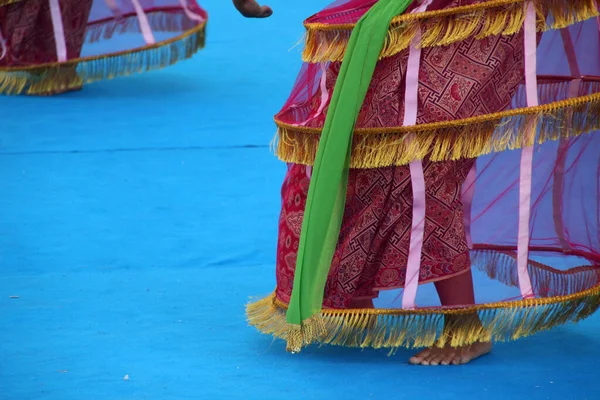 Danse Folk Indonésienne Dans Festival Rue — Photo