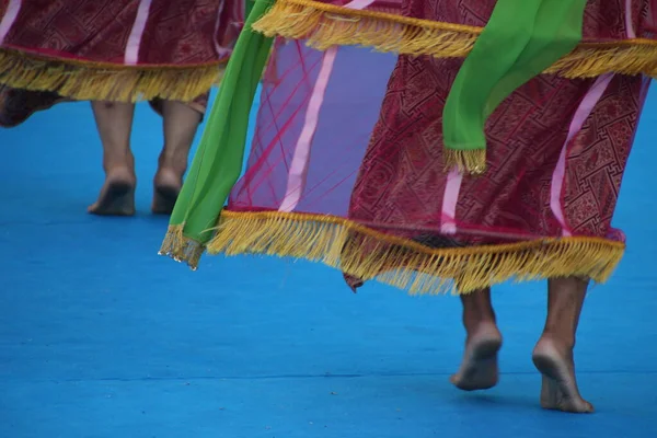 Danse Folk Indonésienne Dans Festival Rue — Photo